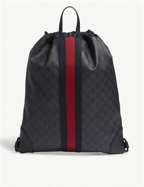 gucci drawstring backpack review|gucci clearance backpacks.